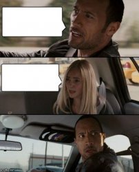 The Rock Driving Europe  Meme Template