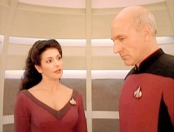 Troi and Picard 101-B Meme Template