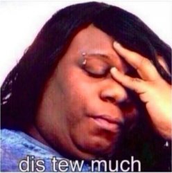 Dis Tew Much Meme Template