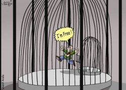 Prison Planet, False Freedom Meme Template