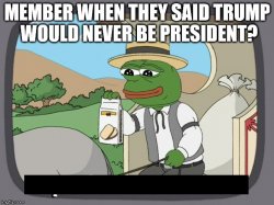 trump wins pepe farms Meme Template