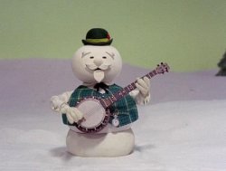 Sam the Snowman banjo Meme Template