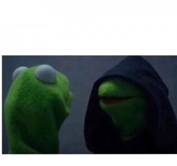 kermit inner me Meme Template