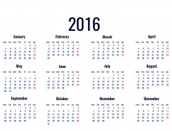 2016 Calendar Meme Template