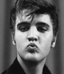 Elvis kiss Meme Template