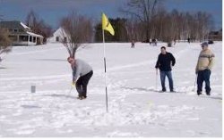 Golf in snow Meme Template