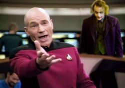 Picard and Joker Meme Template