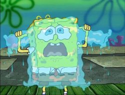 Spongebob tear sweater Meme Template