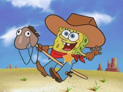 Sponge bob cowboy Meme Template
