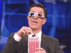 Eating Popcorn - Colbert Meme Template
