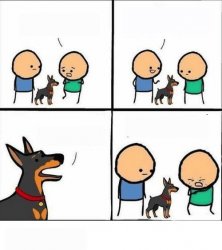 does your dog bite Meme Template