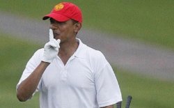 Obama golf shhh Meme Template