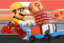 Super Mario Maker cart Meme Template