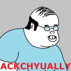 ackchyually Meme Template