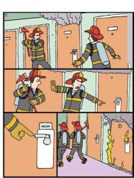 Firefighters Bail Meme Template