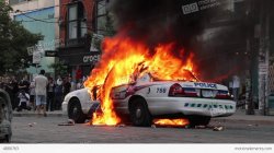 exploding police car Meme Template