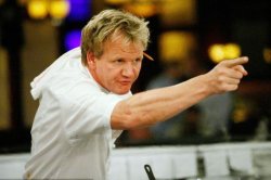 Chef Gordon Ramsay Angry Pointing Meme Template
