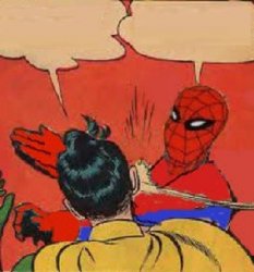 Spiderman Slapping Robin Meme Template