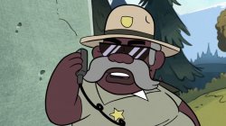Sheriff Blubs on walkie talkie Meme Template