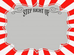 Step Right Up Carnival Sign Meme Template