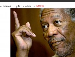 Morgan Freeman Point at GIF Meme Template