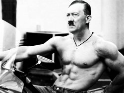 Adolf Hitler Body Builder Meme Template
