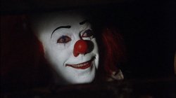 Stephen King It Pennywise Sewer Tim Curry We all Float Down Here Meme Template
