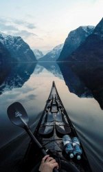 go kayaking in the norway fjords. Meme Template