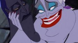 Ursula & Hades sitting in a... hmm Meme Template