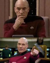 Picard thinking  Meme Template