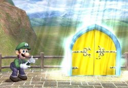 Luigi Door Meme Template