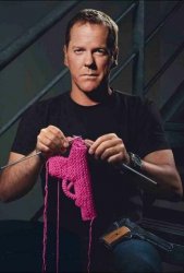 Jack Bauer is knitting Meme Template