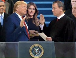 Trump Oath of Office Inauguration Meme Template