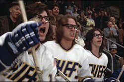 Hanson brothers slapshot Meme Template