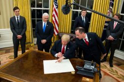 Trump Signs Nuremberg Laws Meme Template