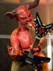 Devil playing guitar Meme Template