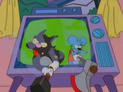 Itchy Scratchy Treehouse of Horror Meme Template