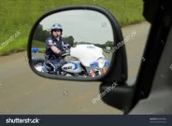 Cop In Motorcycle Mirror Meme Template