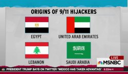 911 Hijackers Country of Origin Meme Template