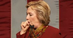 Hillary coughing Meme Template