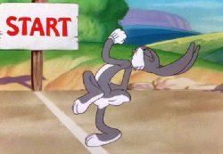 Bugs Bunny start Meme Template