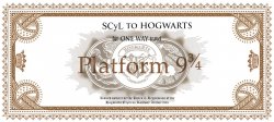 Hogwarts ticket Meme Template