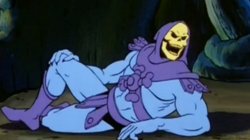 Skeletor on ground happy Meme Template