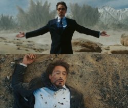 Tony Stark Before and After Meme Template