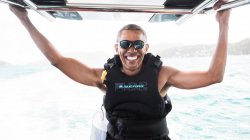 obama kite surfing Meme Template