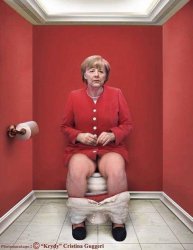Merkel Shit on Germany Deutschland  Meme Template