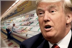 Trump supermarket Meme Template