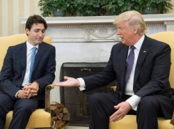 Trump hand shake offer Meme Template