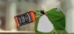 Kermit The Frog Drinking Vodka Meme Template