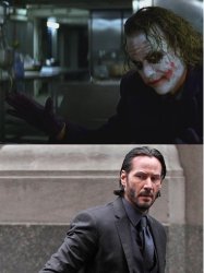 John Wick Joker Meme Template